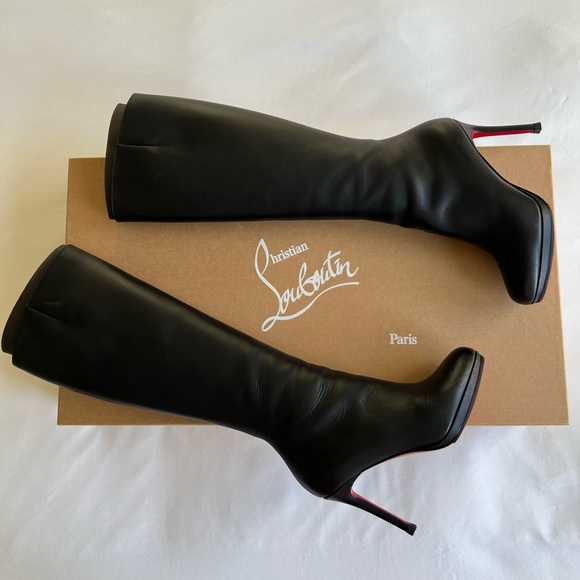 Christian Louboutin Tall Boots 37 100mm - Picture 2 of 7